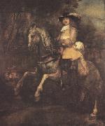 REMBRANDT Harmenszoon van Rijn portrait of Frederick Ribel on horseback (mk33) France oil painting artist